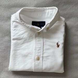Ralph Lauren Blue Label Kids White Button-Down Shirt